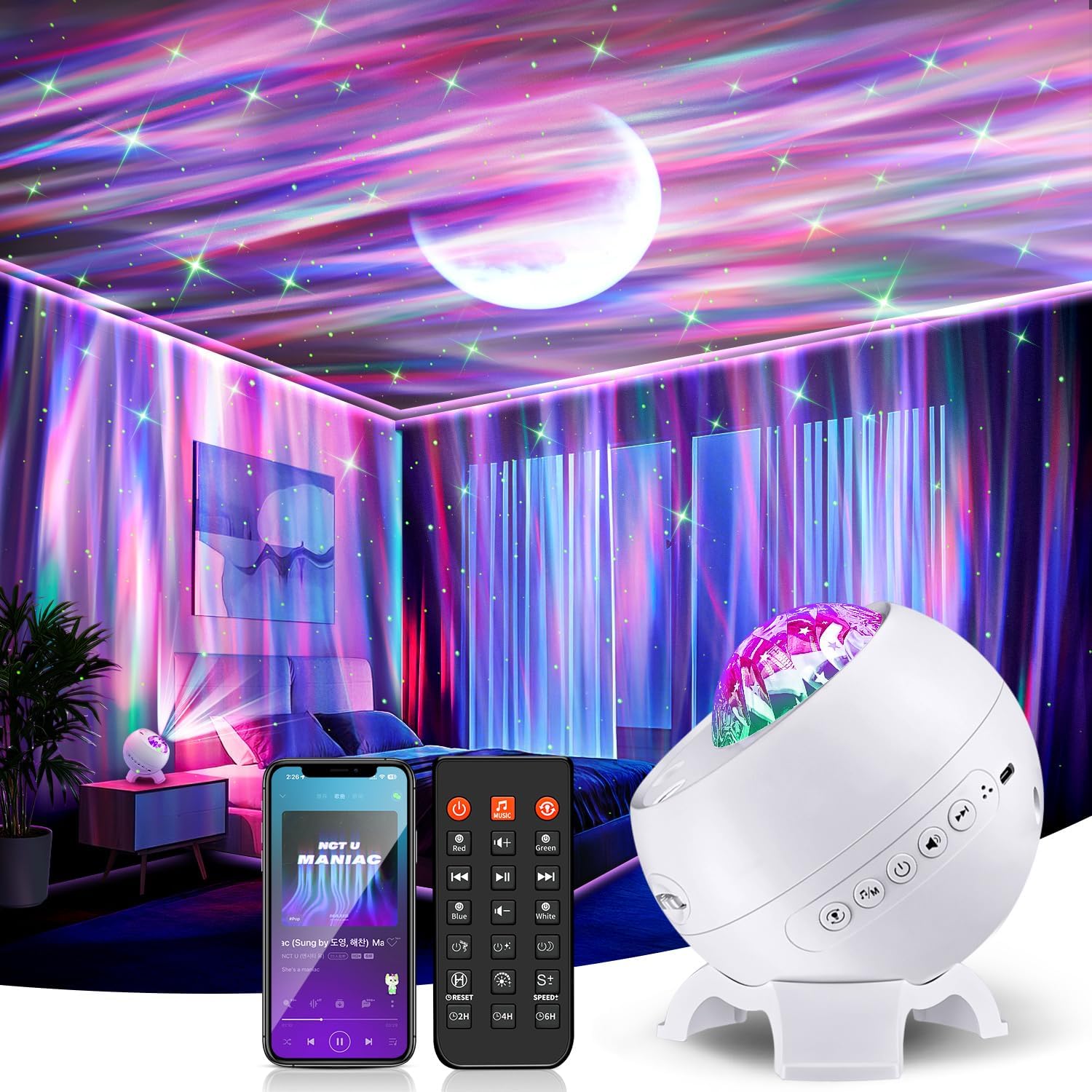 Transform Any Room with COOLNIGHT Galaxy Projector