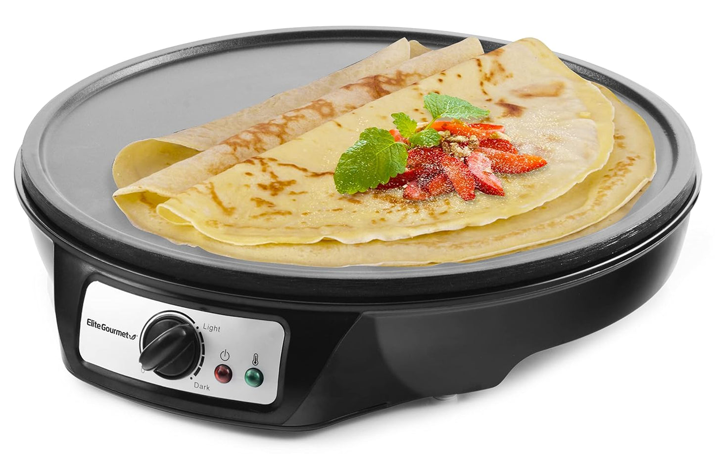 Elite Gourmet 12 Electric Crepe Maker - Non-Stick & Versatile