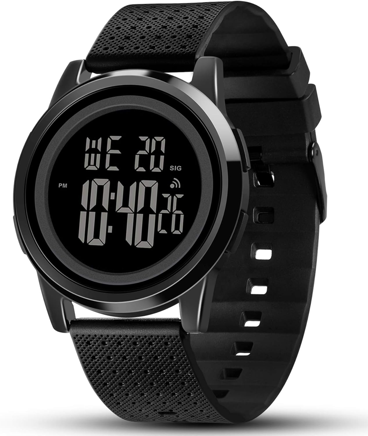 YUINK Ultra-Thin Waterproof Steel Digital Watch
