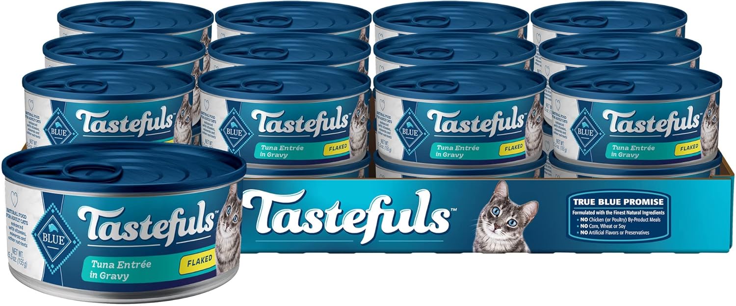 Blue Buffalo Tastefuls Flaked Wet Cat Food with Tuna Entree
