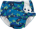 Snap Reusable Absorbent Swimsuit Diaper Navy Turtle Journey - Trim Fit