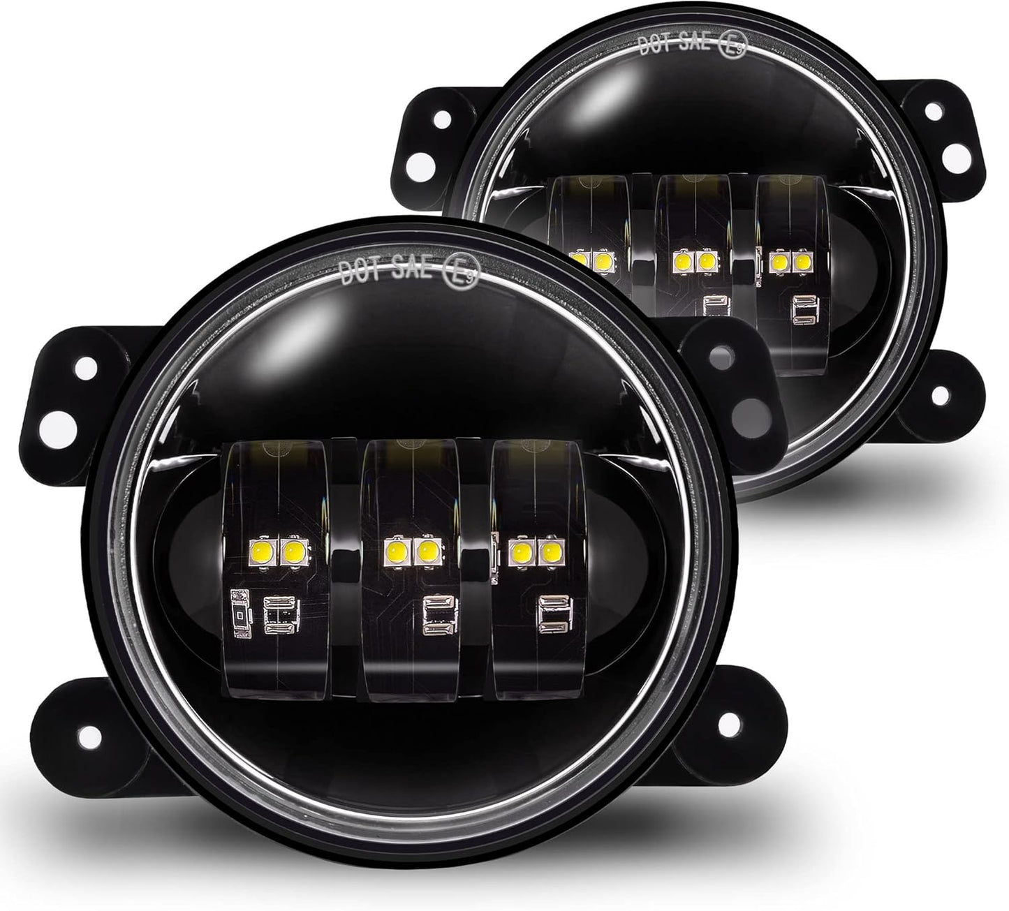 TRUE MODS 4-inch 60W LED Fog Lights for Jeep Wrangler JK JKU