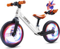 Ridego Toddler Balance Bike 12 in Colorful Lighting - First Ride