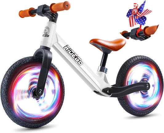 Ridego Toddler Balance Bike for 2 to 5 Year Olds, 12 Inch