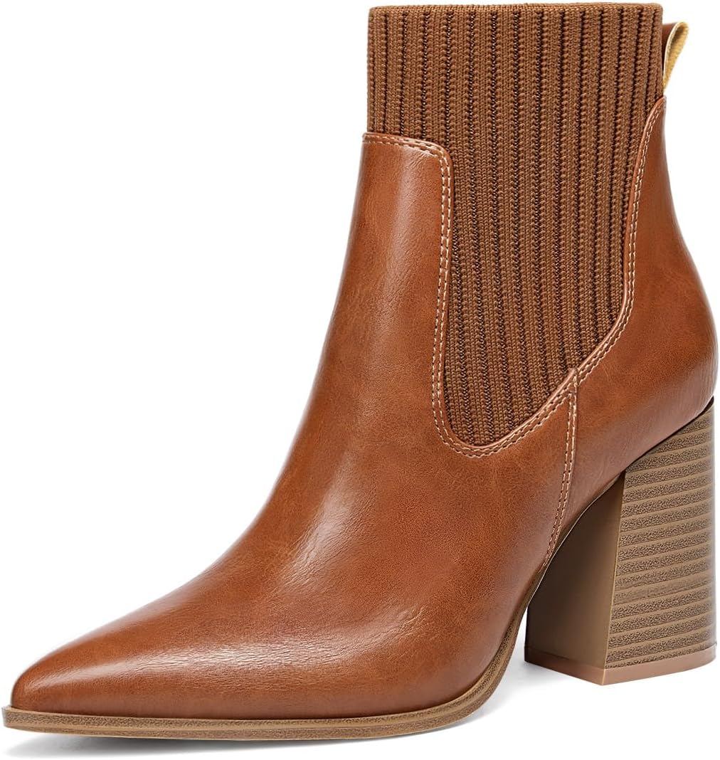 Coutgo Women Ankle Boots for Stylish Winter Dress Looks