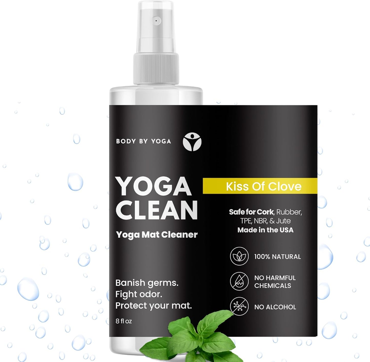 Yoga Clean Spray - Fight Odor, Protect Mat | USA Made | 8 oz