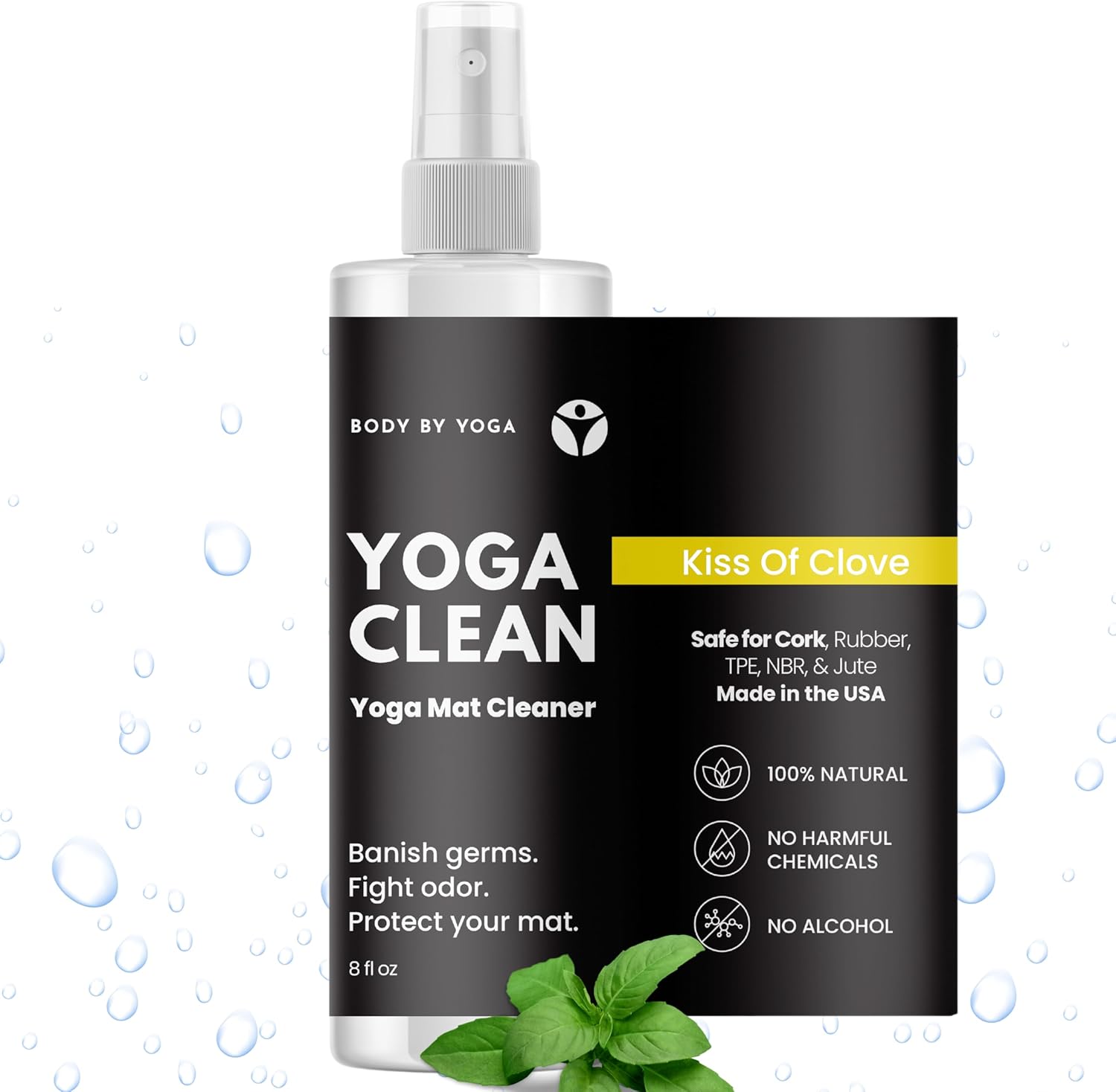 Yoga Clean Spray - Fight Odor, Protect Mat | USA Made | 8 oz