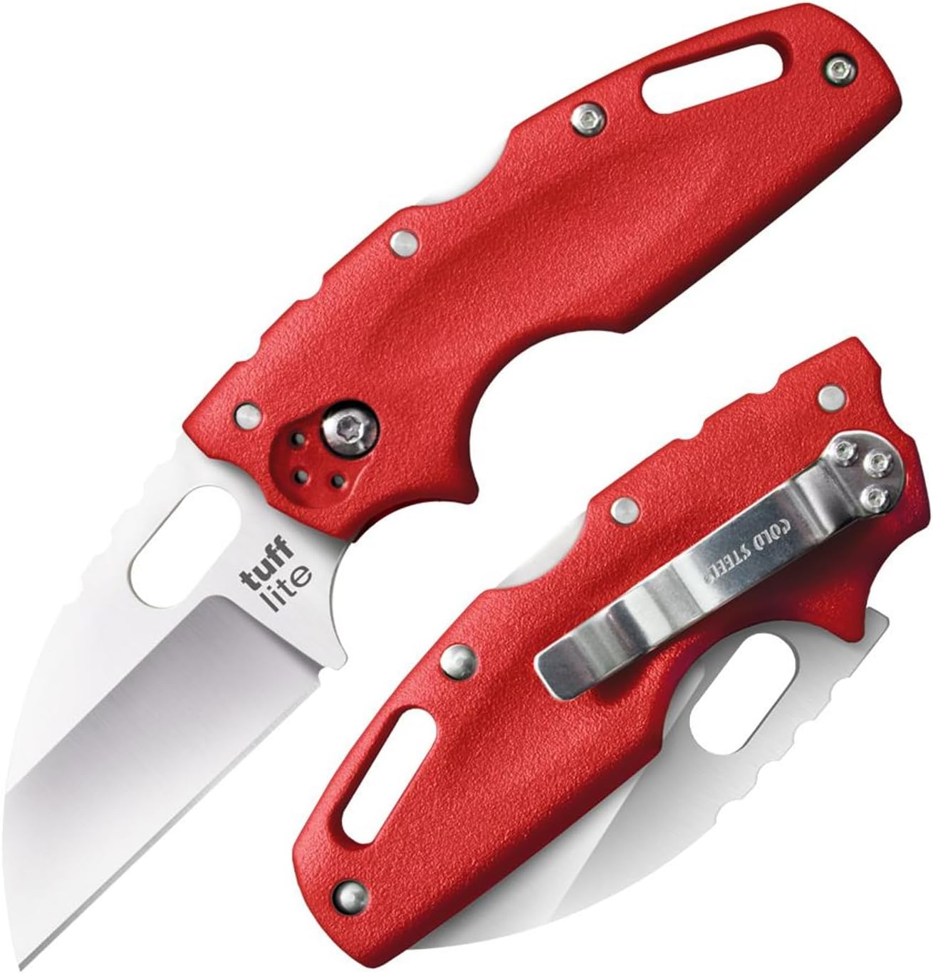 COLD STEEL Tuff Lite Pocket Folding Knife with Sheepsfoot Blade