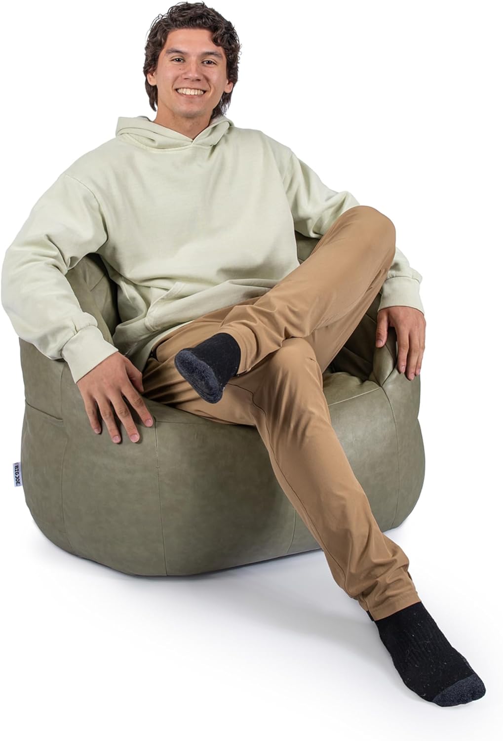 Big Joe Milano Vibe Vibrating Massage Bean Bag Chair for Comfort