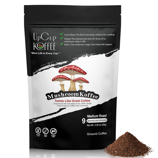 Immune & Brain Boost Mushroom Coffee - UpCup Koffee