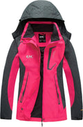 Women Waterproof Rain Jacket with Hood - Lightweight Outdoor Coat