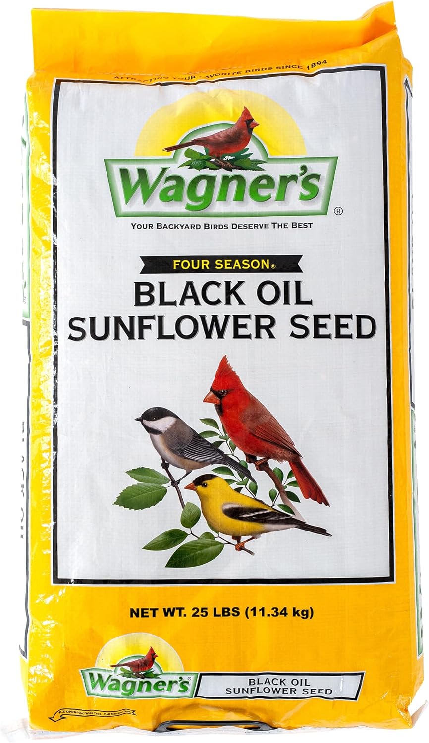 Wagner's 76027 Black Oil Sunflower Wild Bird Food for Birds