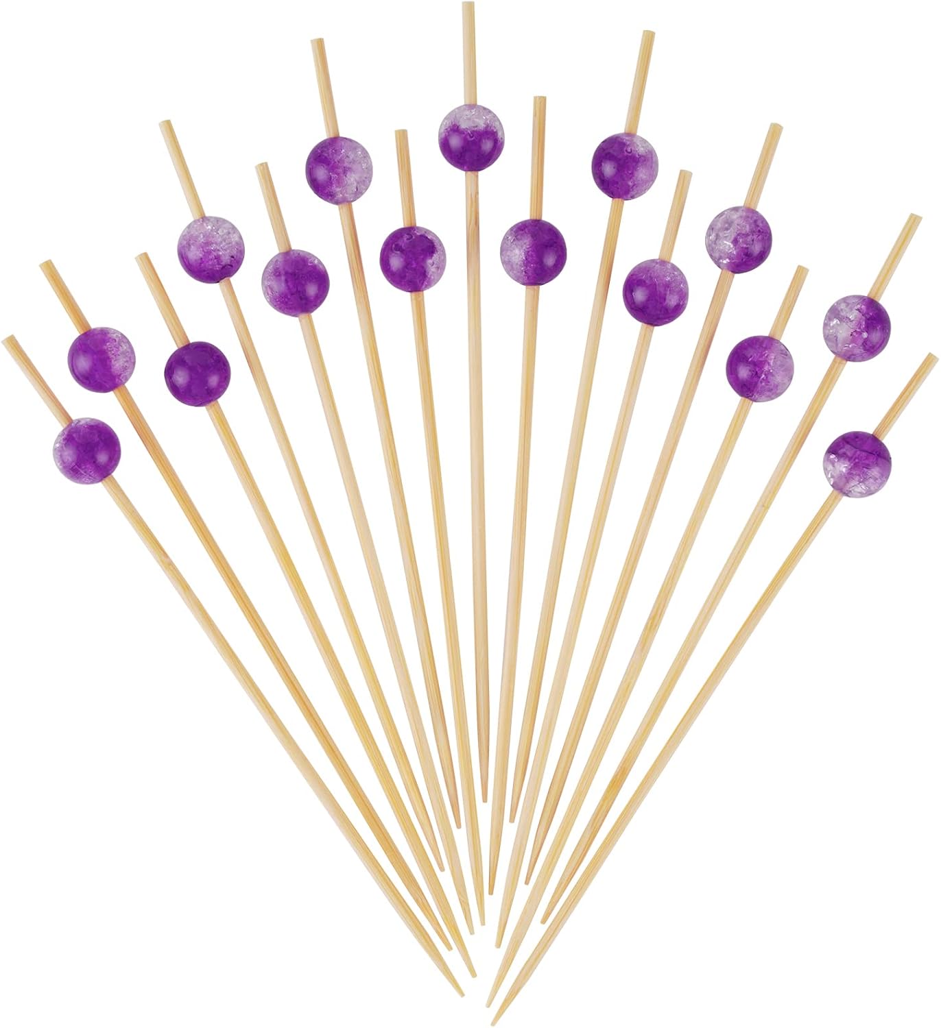 Purple Pearl Cocktail Picks - Fancy Appetizer Toothpicks