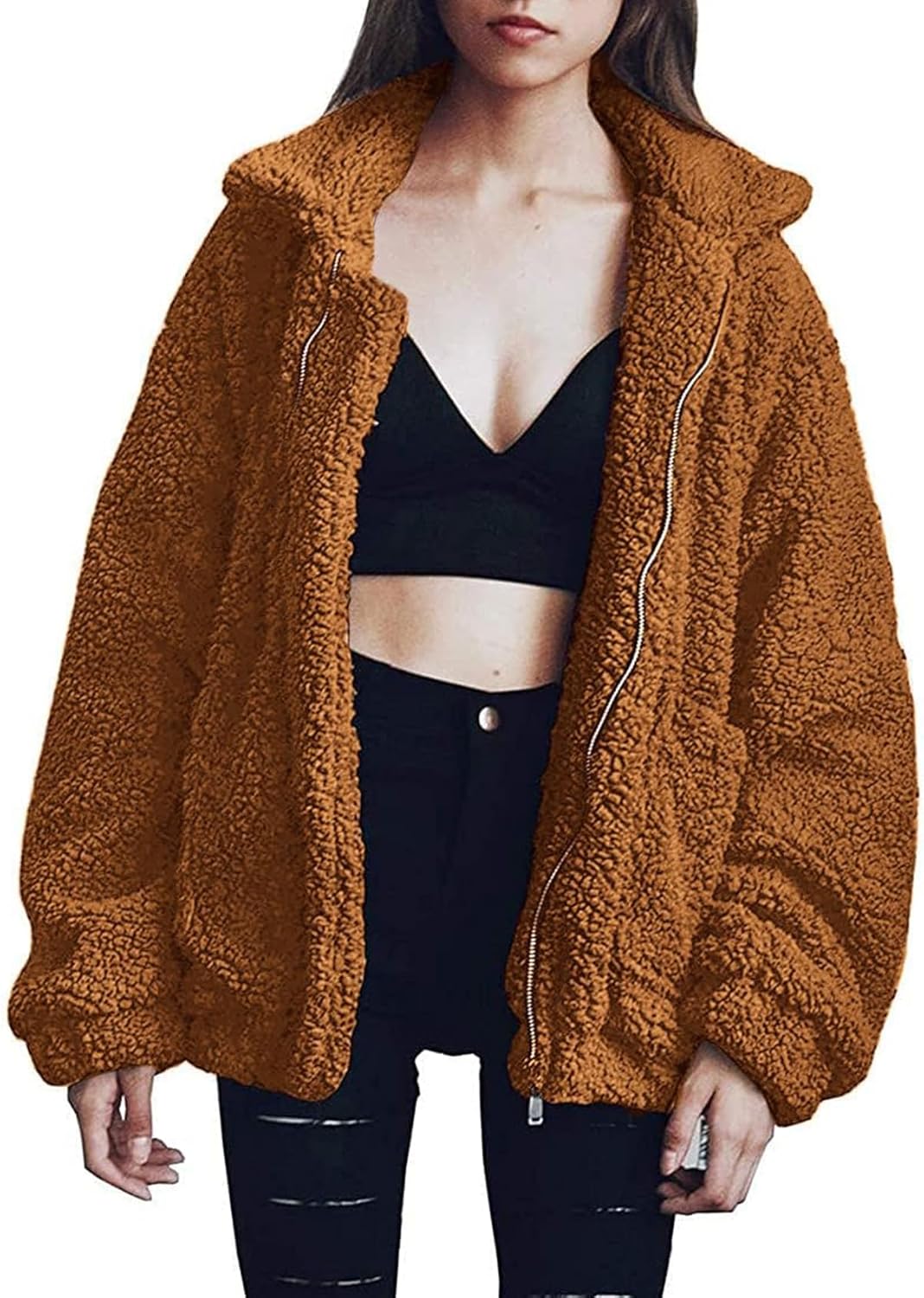 Trendy Women's Sherpa Fleece Winter Coats for Ultimate Warmth