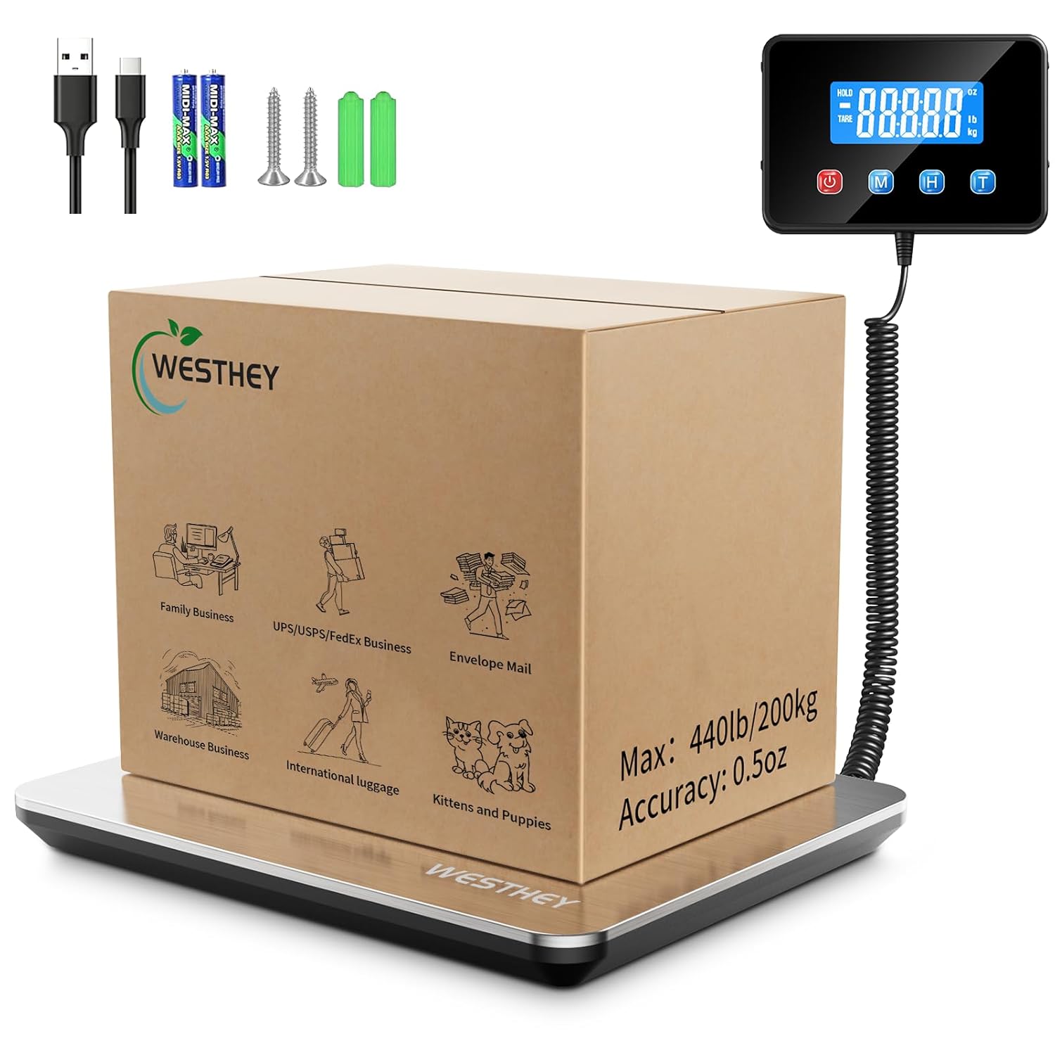 High Accuracy Shipping Scale for Packages and Luggage Use