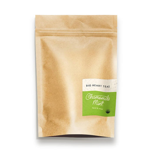 Chamomile Mint Tea Bags - Organic Herbal Decaf in Zero Plastic