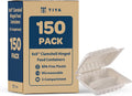 TIYA Clamshell Food Containers 8x8 in 3-Compartment - Bulk 150 Pack