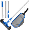 Sepetrel Deluxe Pool Cleaning Kit - Semi-Deep Skimmer, Brush & Pole