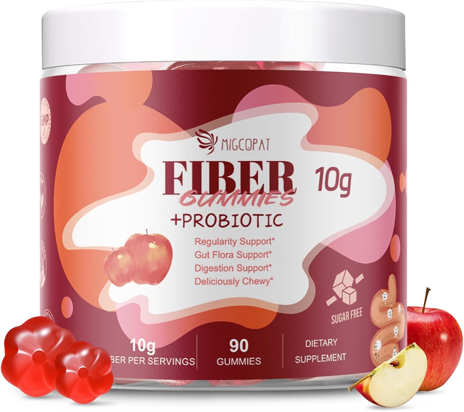 Probiotic Fiber Gummies for Gut Health