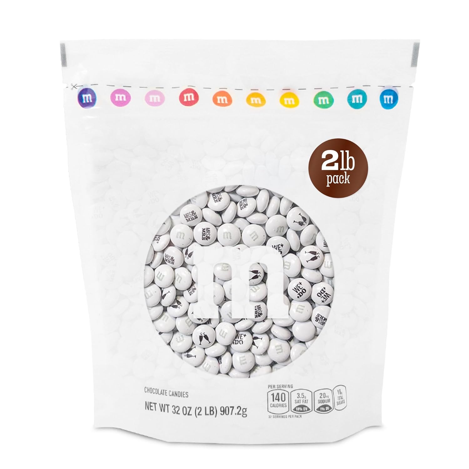 M&MS WORLD Mrs. and Mrs. Milk Chocolate Candy for Weddings