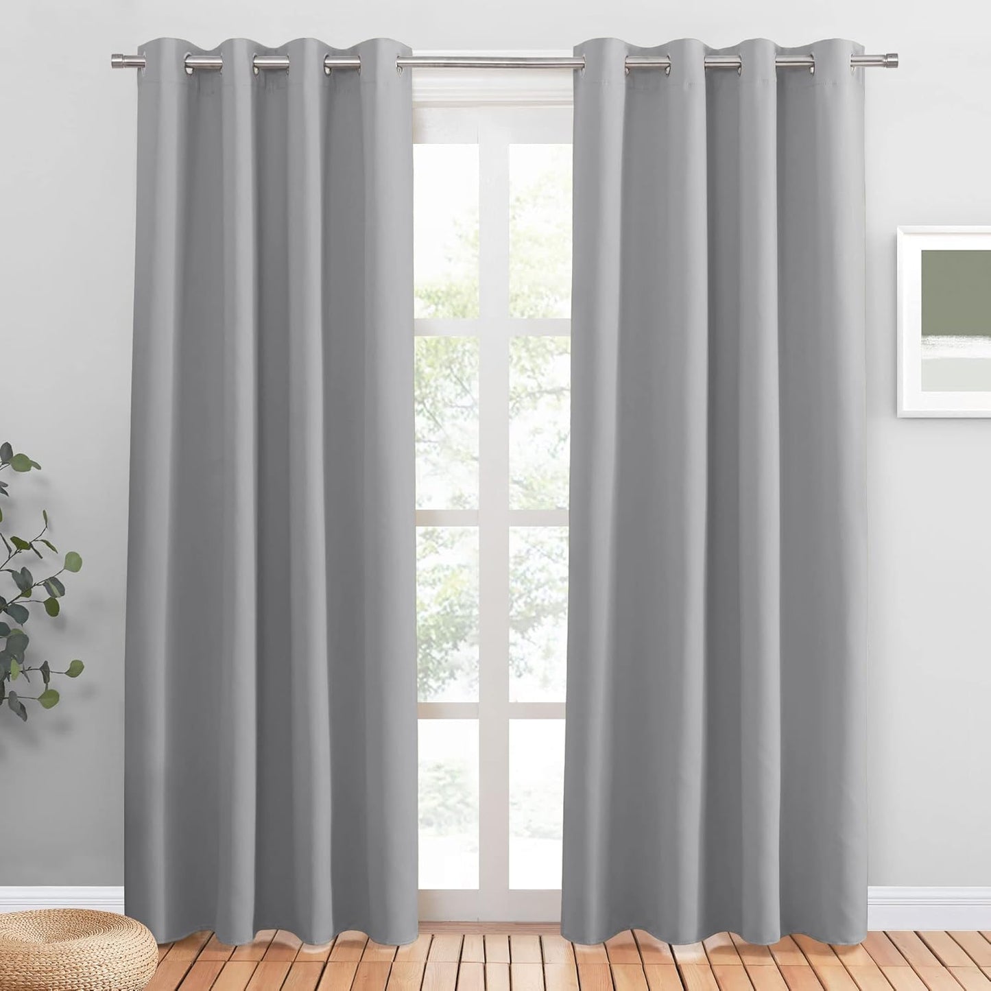 PONY DANCE Blackout Curtains for Bedroom - Noise Reduction Drapes
