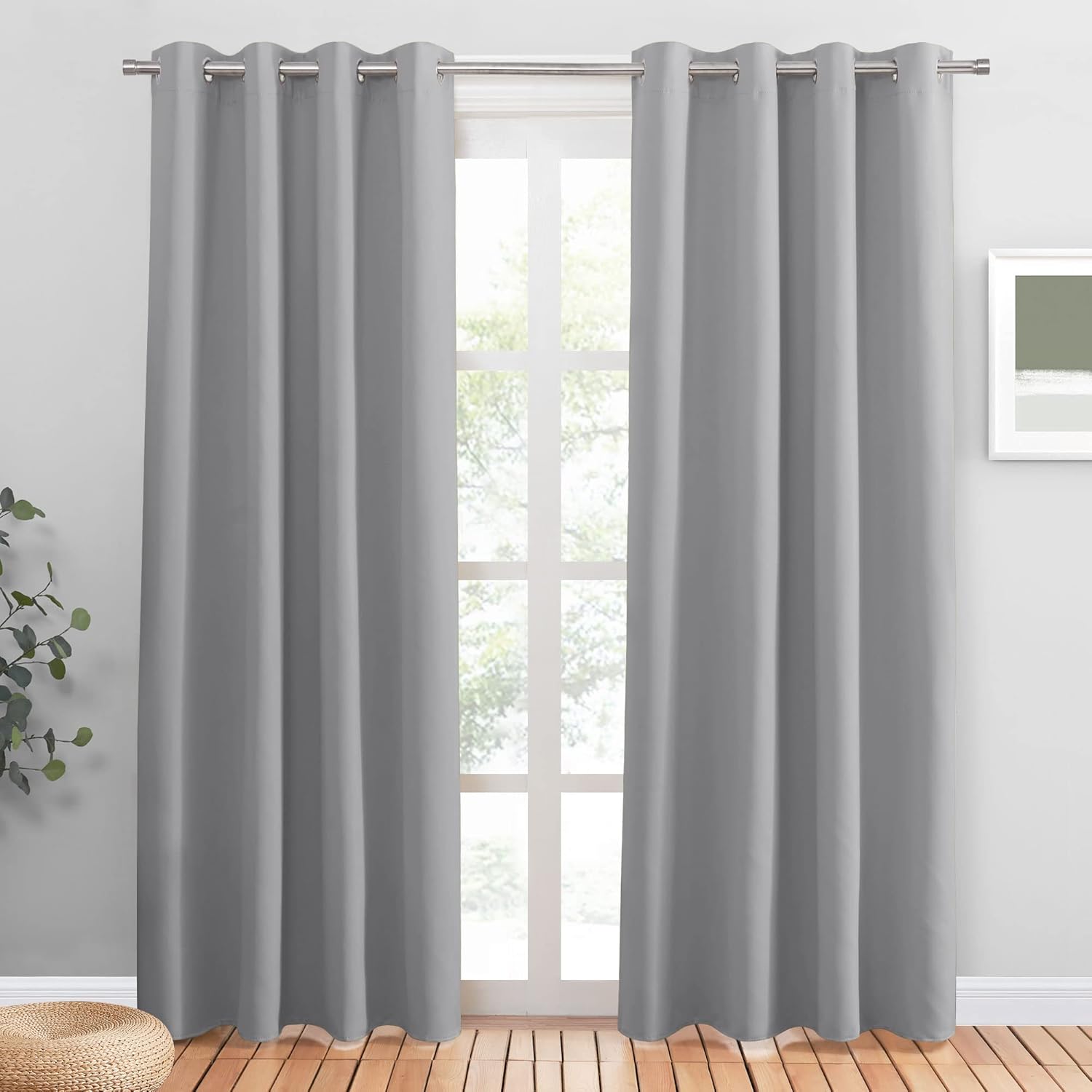 PONY DANCE Blackout Curtains for Bedroom - Noise Reduction Drapes