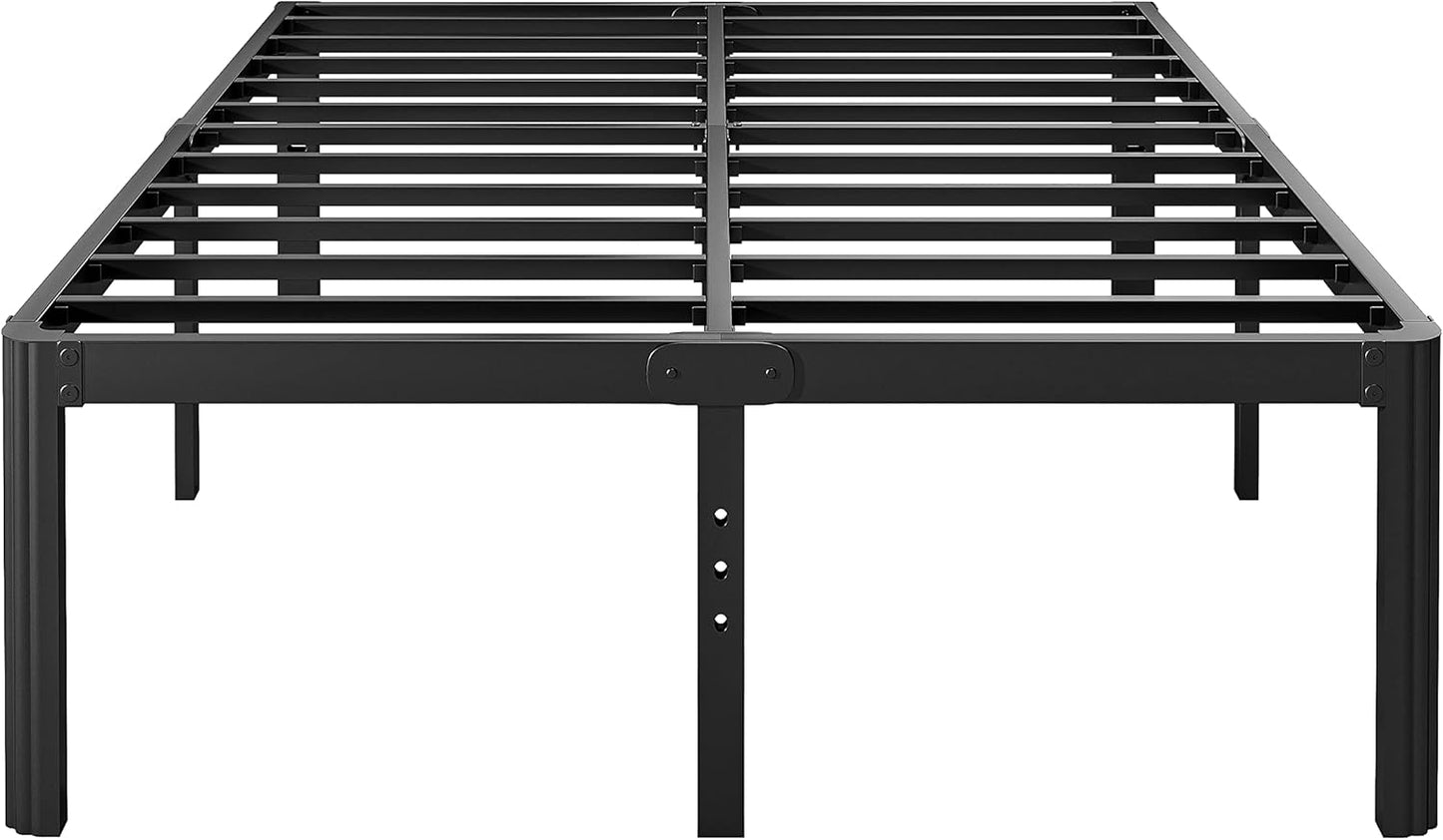 18in Full Size Bed Frame No Box Spring Needed, Heavy Duty Design