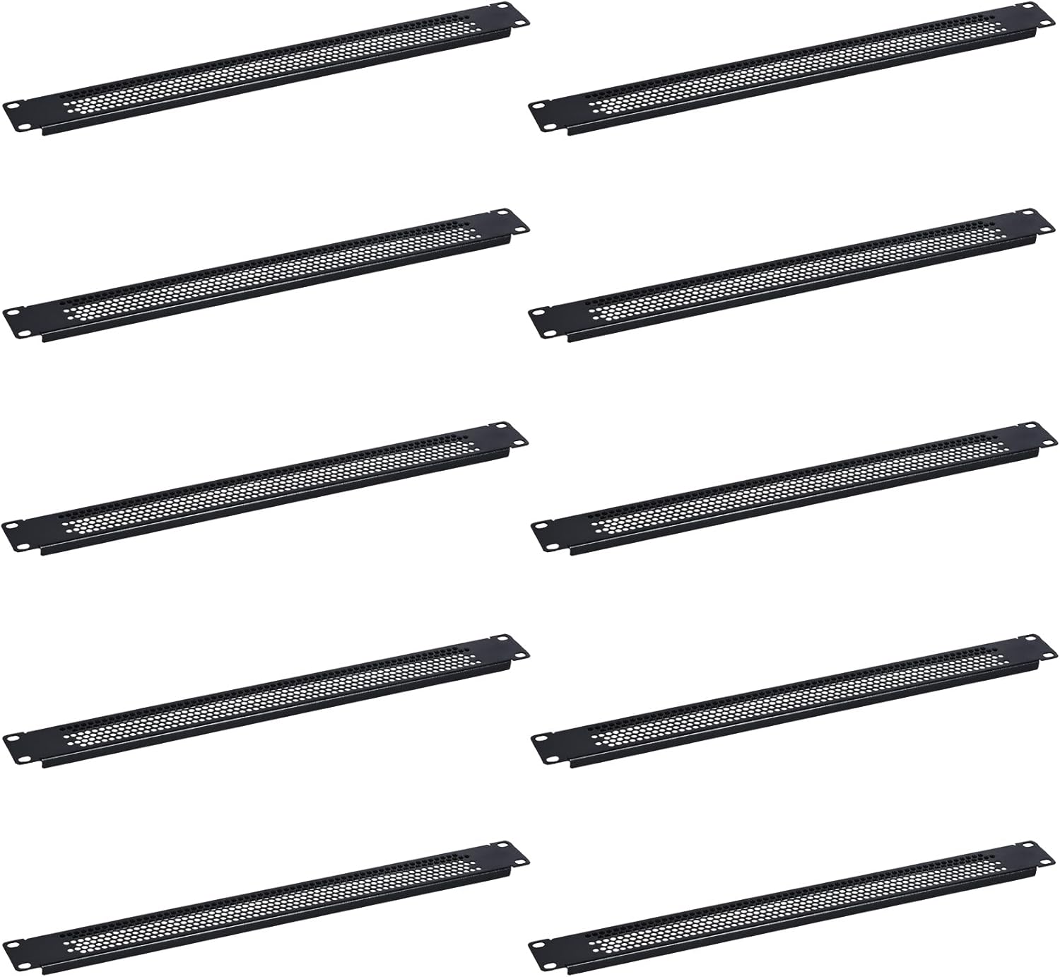 RackPath 1U Blank Rack Mount Panel Spacers with Ventilation