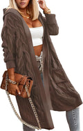 Oversized Hooded Cardigan Sweaters for Women Fashion 2025