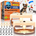 Flea Trap Indoor 2 Pack with Glue Discs & Bulbs - Non Toxic Control