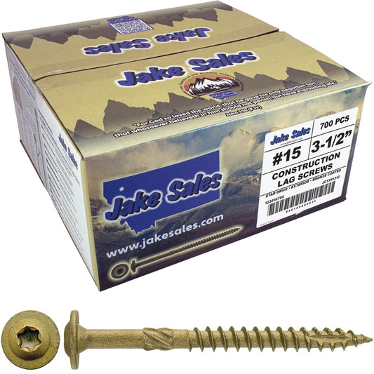 Jake Sales #15 x 3-1/2 in Heavy Duty Structural Lag Screws
