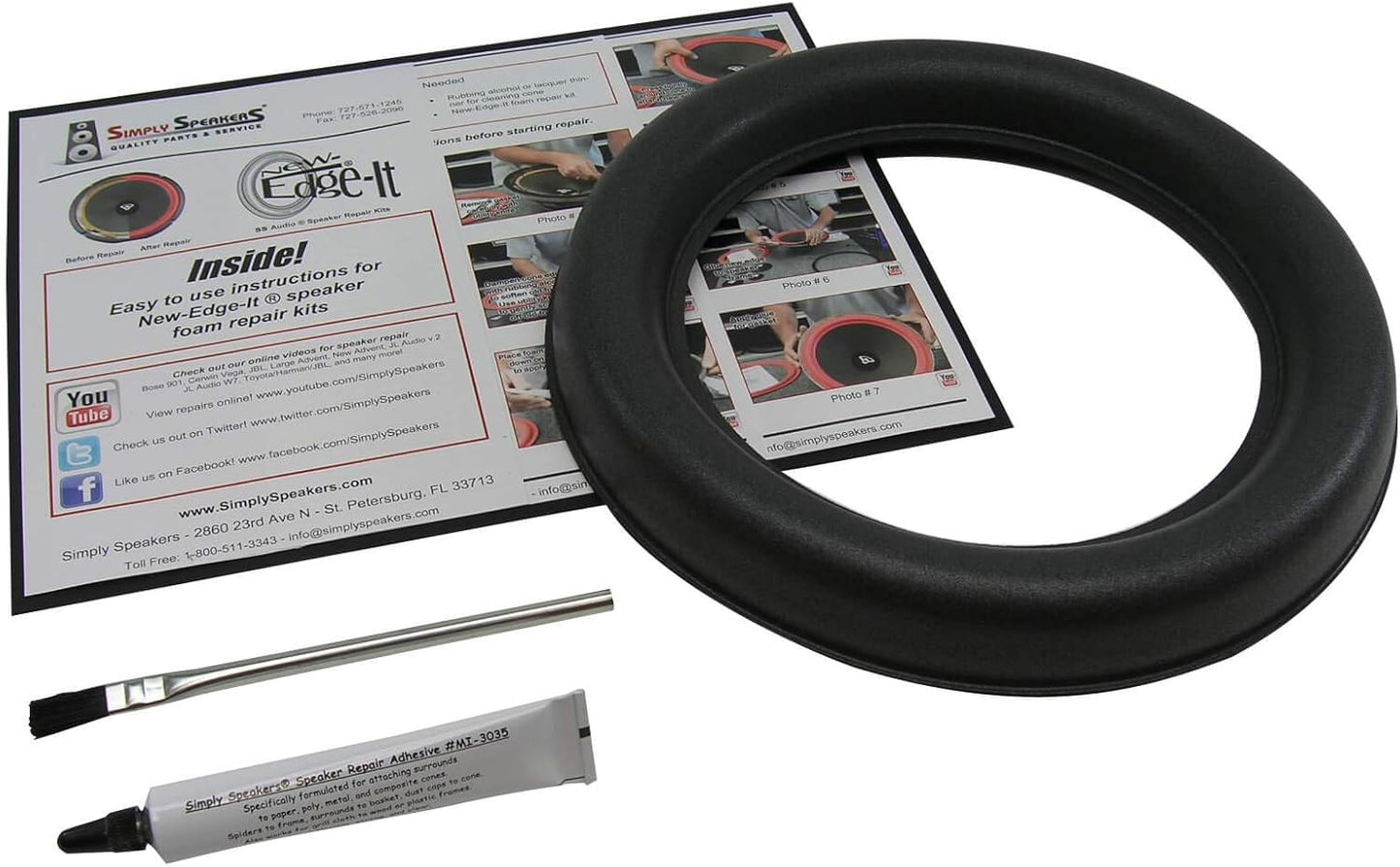 JL Audio Single 10 Inch W7 Foam Speaker Repair Kit for Quality Sound