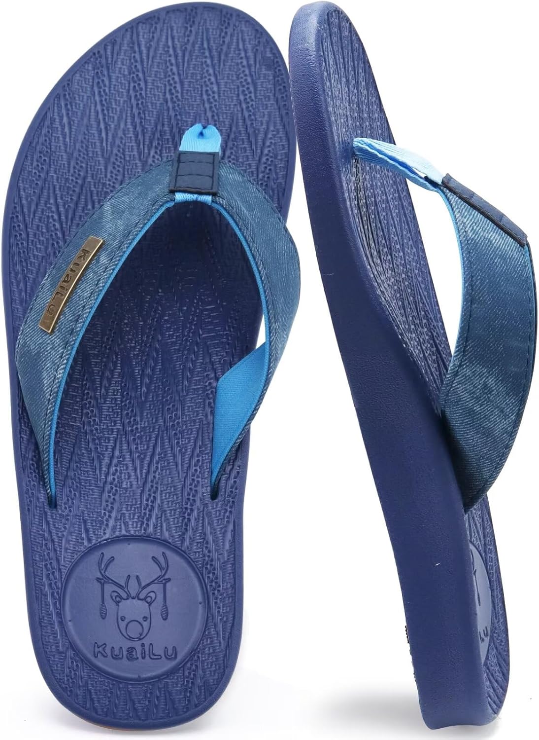 KuaiLu Arch Support Flip Flops | Yoga Foam Cushioned Slip-Ons