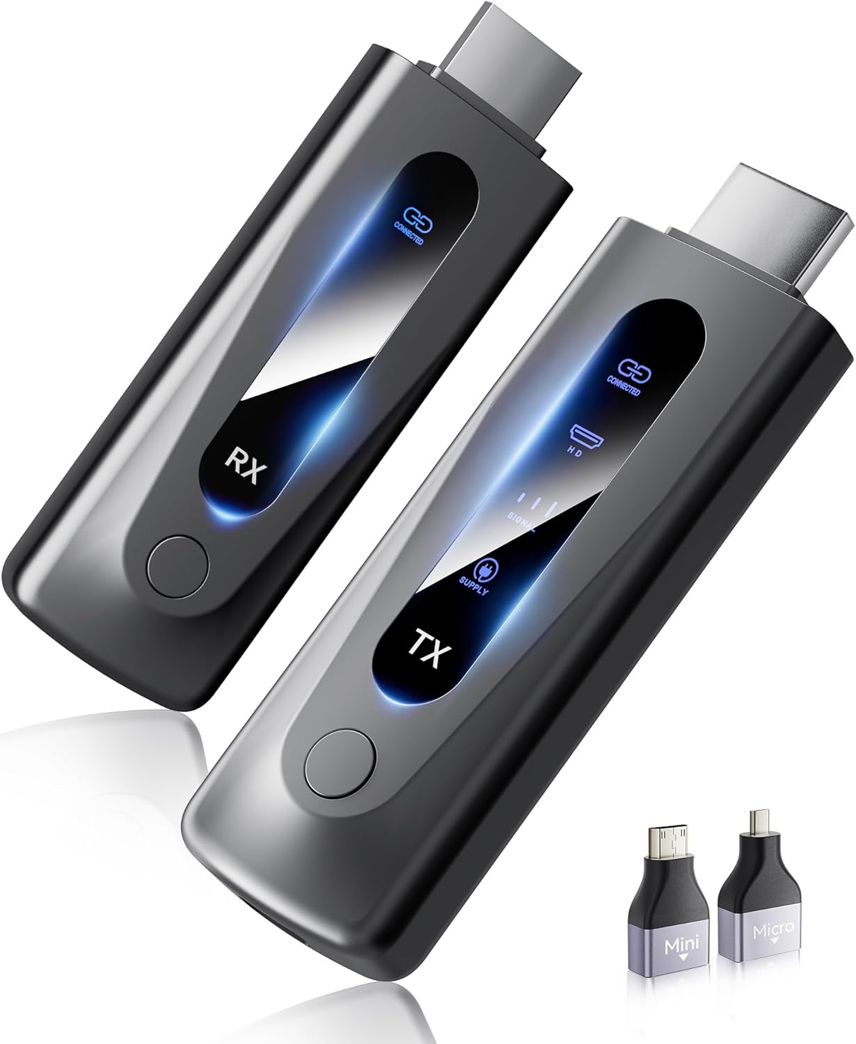 Wireless HDMI Transmitter and Receiver S3 Black for Seamless Streaming