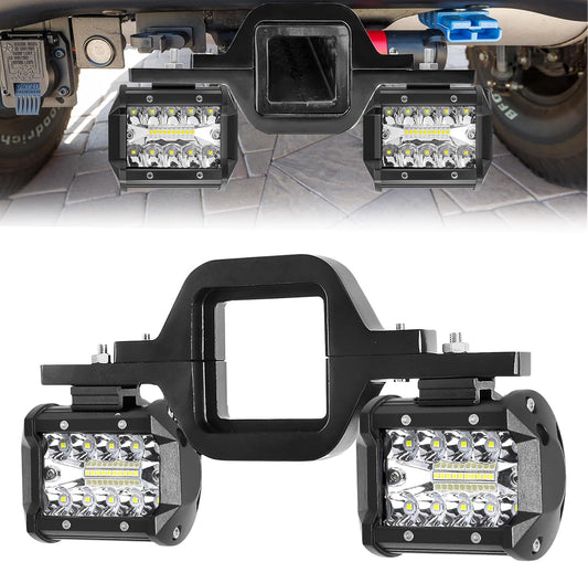 Hitch LED Light Bar for Trucks, SUVs, and Trailers - 4 Inch
