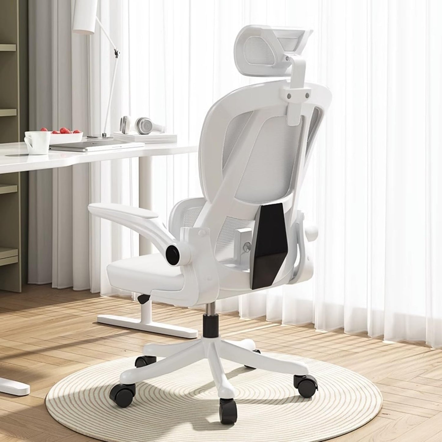 High Back Ergonomic Office Chair with Lumbar Support Features
