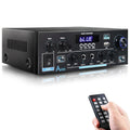 AK55 Stereo Amplifier Home Audio - Compact 2x100W Bluetooth Receiver