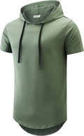 Men's Hooded T-Shirt Longline 190GSM Cotton - Streetwear