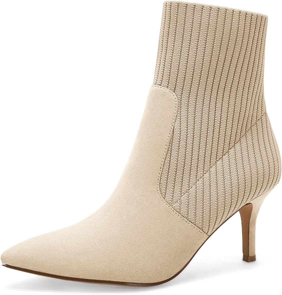 Coutgo Women's Pointed Toe Ankle Boots for Stylish Comfort
