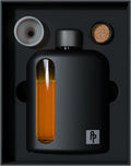 Glass Hip Flask for Men with Silicone Sleeve - Durable 240ml Flask