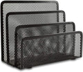 Desk Mail Organizer Letter Sorter - Compact Vertical File Holder