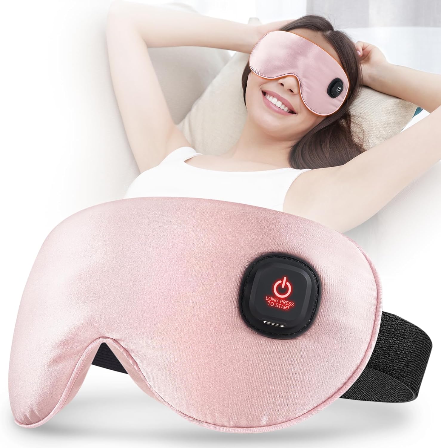 Ezona Silk Cordless Heated Eye Mask for Dry Eyes Relief
