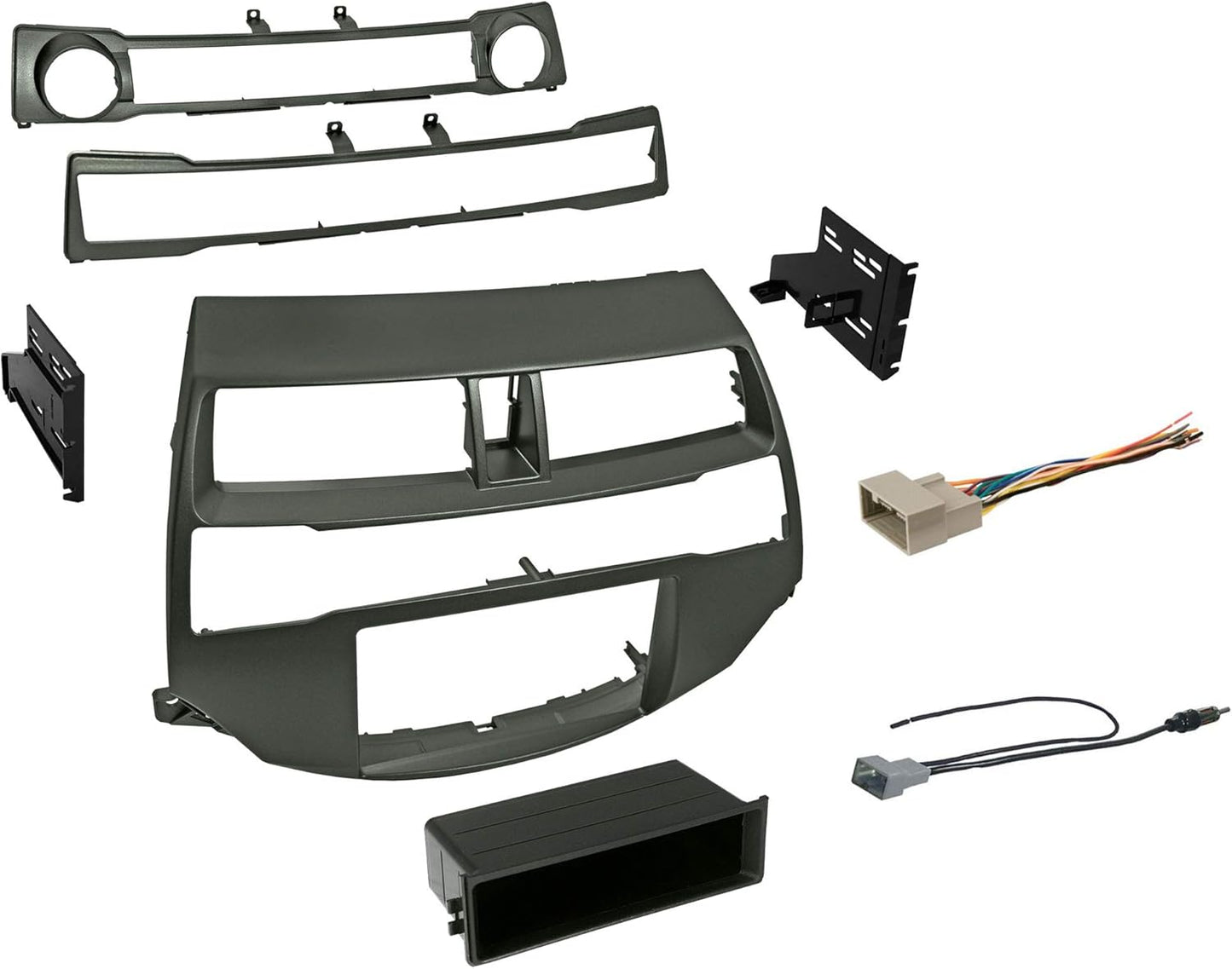 Single/Double Din Dash Kit for Accord 2008-2012 with Harness