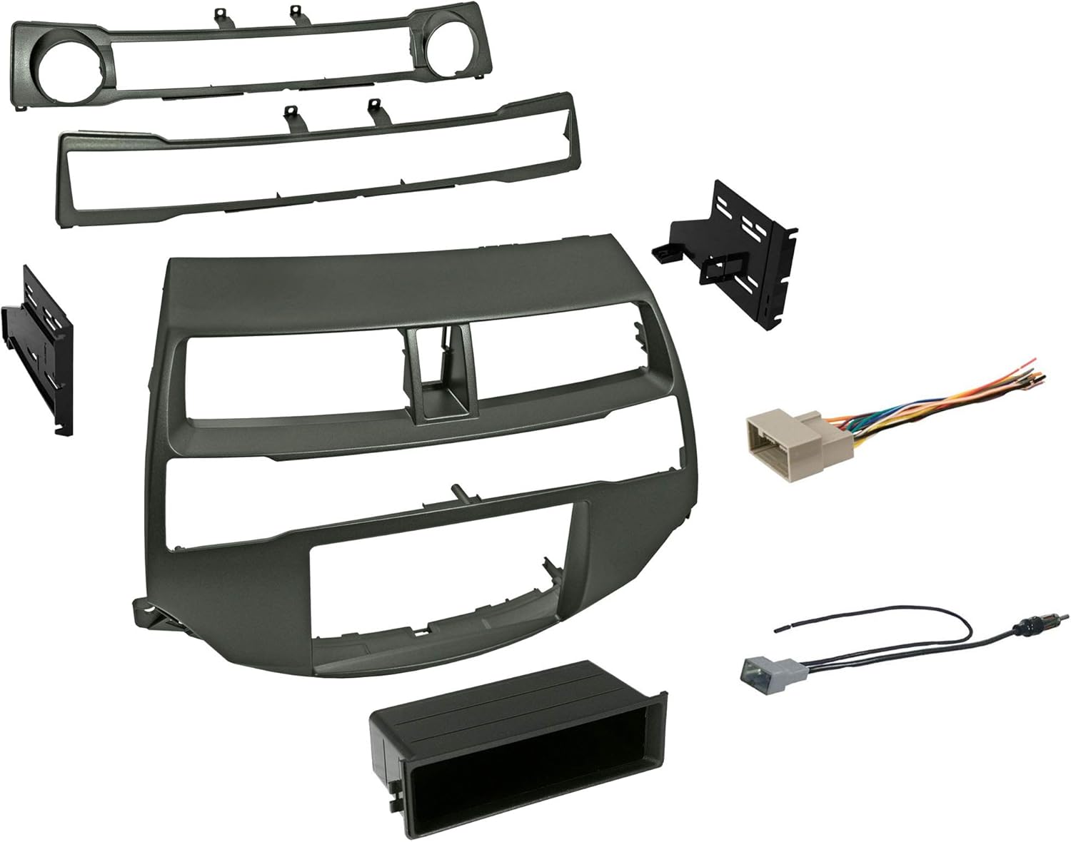 Single/Double Din Dash Kit for Accord 2008-2012 with Harness