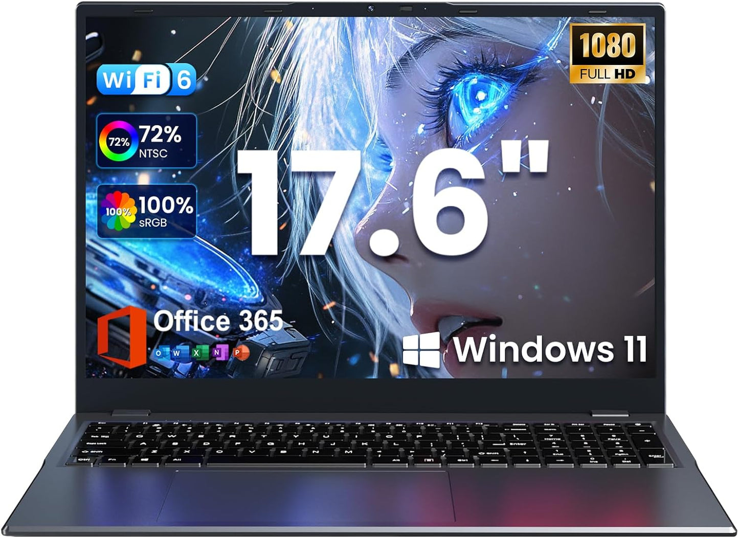 17.6 inch Student Laptop with 16GB RAM and 384GB SSD Storage