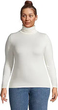 Lands' End Women's Lightweight Fitted Long Sleeve Turtleneck