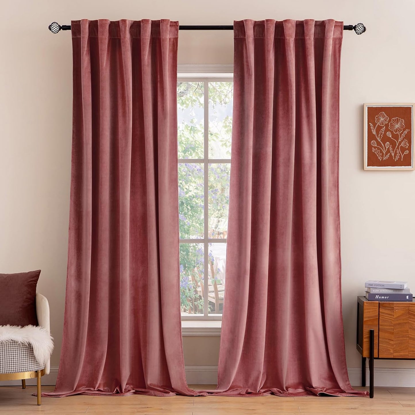 Luxurious MIULEE Velvet Blackout Curtains for Elegant Rooms