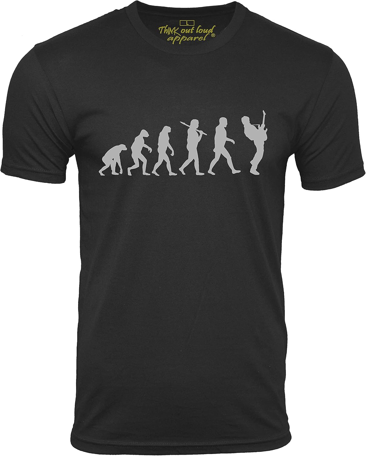 Evolutionary Guitarist Tee by Think Out Loud Apparel