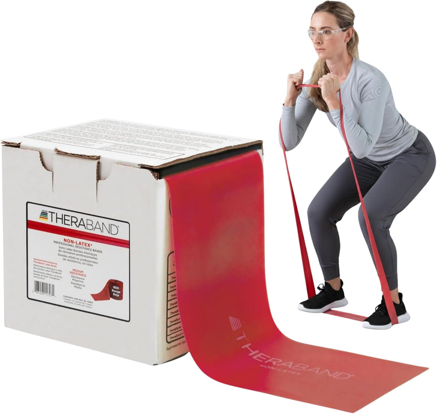 THERABAND Resistance Band Roll for Effective Exercise & Rehab