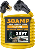 25ft EV Charger Adapter Cord for NEMA 10-30P to 14-50R Use